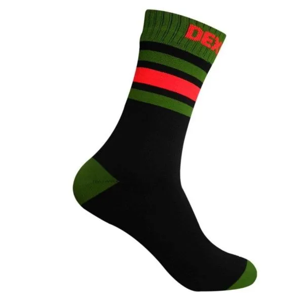 Водонепроницаемые носки DexShell Ultra Dri Sports Socks черный/зеленый/оранжевый Водонепроницаемые носки DexShell Ultra Dri Sports Socks черный/зеленый/оранжевый