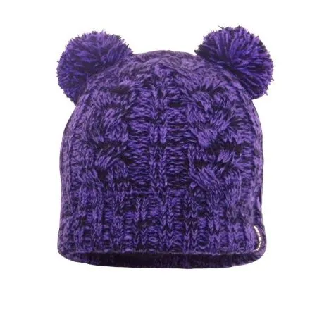 Водонепроницаемая детская шапка DexShell Kid's Beanie Cable Twin Pompom фиолетовый Водонепроницаемая детская шапка DexShell Kid's Beanie Cable Twin Pompom фиолетовый