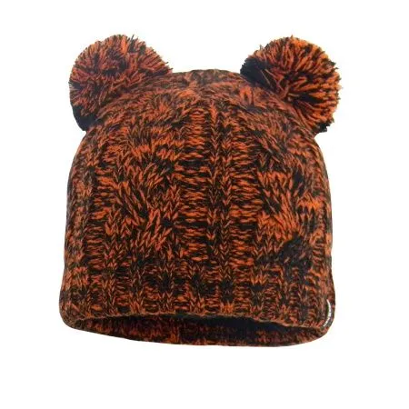 Водонепроницаемая детская шапка DexShell Kid's Beanie Cable Twin Pompom оранжевый Водонепроницаемая детская шапка DexShell Kid's Beanie Cable Twin Pompom оранжевый