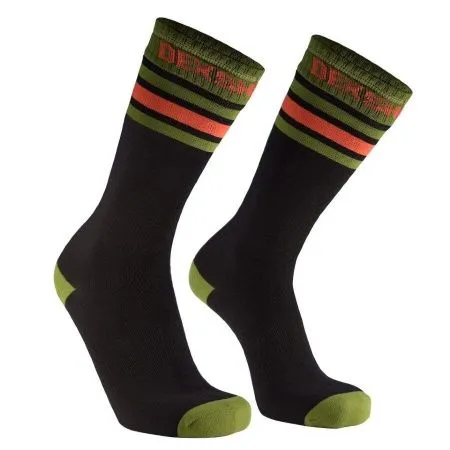 Водонепроницаемые носки DexShell Ultra Dri Sports Socks черный/зеленый/оранжевый Водонепроницаемые носки DexShell Ultra Dri Sports Socks черный/зеленый/оранжевый